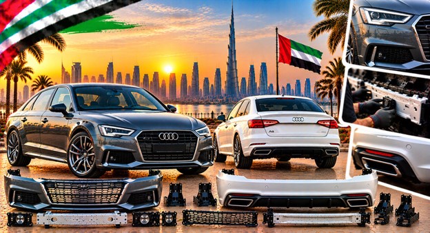 Replacement front bumper for Audi A6 in the UAE