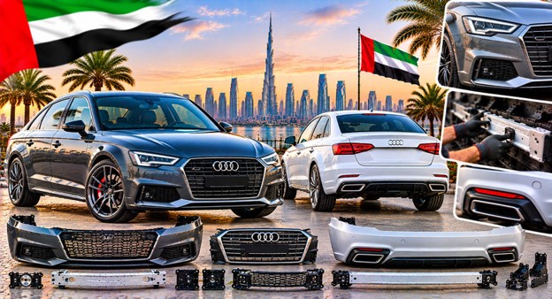 Audi A6 rear bumper for vehicle repair and replacement