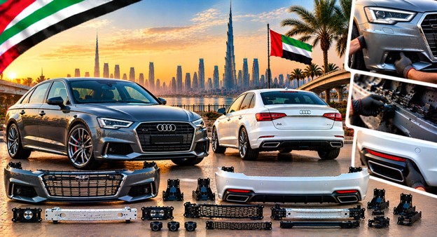 Audi A6 replacement bumper assembly for compatible models