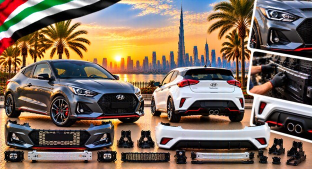 Replacement front bumper for Hyundai Veloster in the UAE