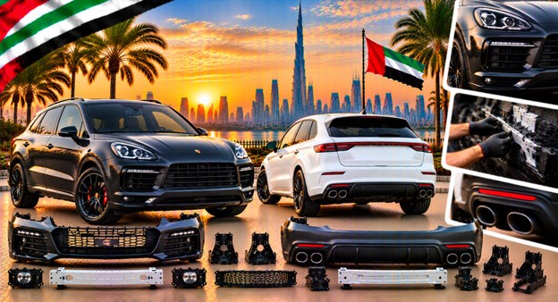 Replacement front bumper for Porsche Cayenne in the UAE