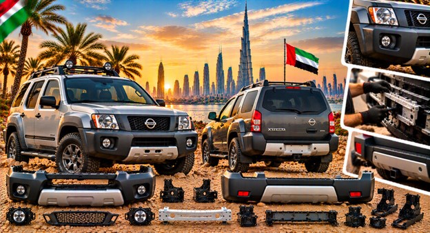 Nissan Xterra rear bumper for vehicle repair and replacement