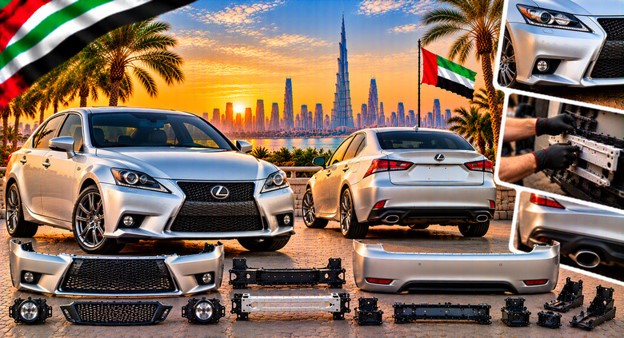 Replacement front bumper for Lexus IS250 in the UAE
