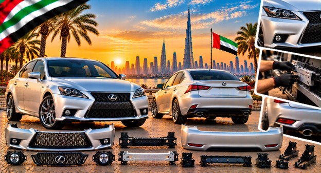 Lexus IS250 rear bumper for vehicle repair and replacement