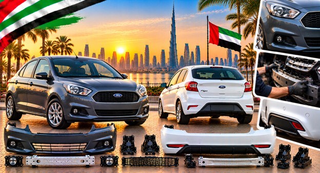 Replacement front bumper for Ford Figo in the UAE