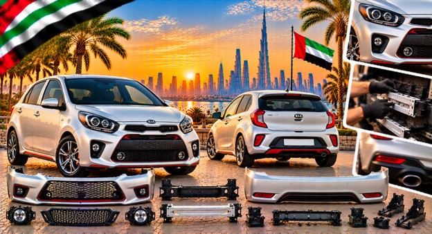 Replacement front bumper for Kia Picanto (Morning) in the UAE
