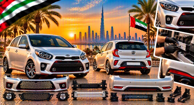 Kia Picanto (Morning) rear bumper for vehicle repair and replacement