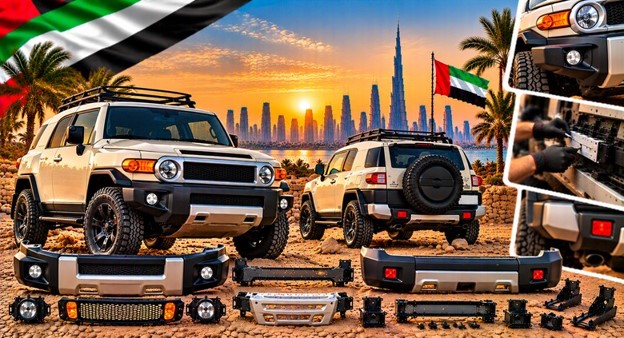 Replacement front bumper for Toyota FJ Cruiser in the UAE