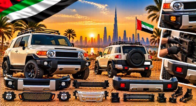 Toyota FJ Cruiser rear bumper for vehicle repair and replacement