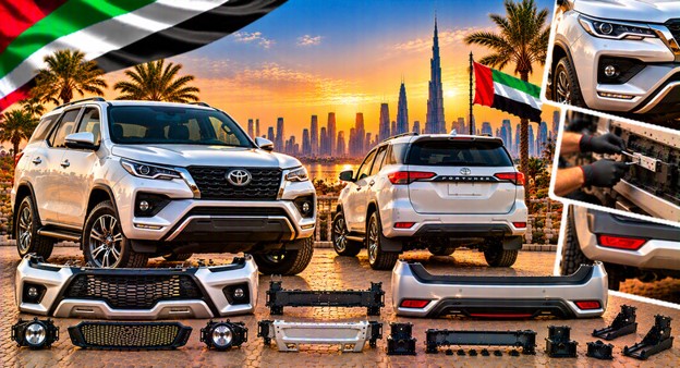Replacement front bumper for Toyota Fortuner in the UAE