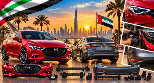 Replacement front bumper for Mazda 3 in the UAE