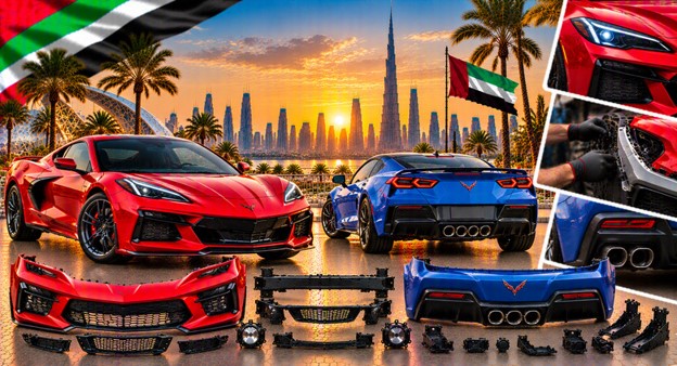 Replacement front bumper for Chevrolet Corvette in the UAE