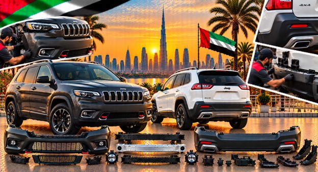 Jeep Cherokee rear bumper for vehicle repair and replacement