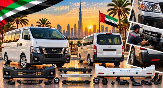 Replacement front bumper for Nissan Urvan in the UAE