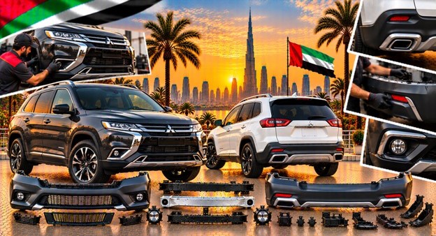 Replacement front bumper for Mitsubishi Outlander in the UAE