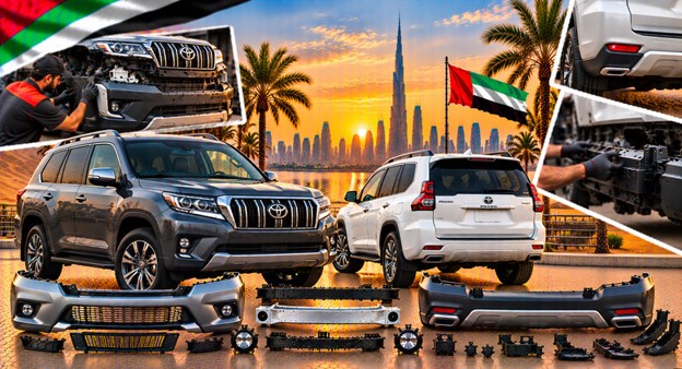 Replacement front bumper for Toyota Land Cruiser Prado in the UAE