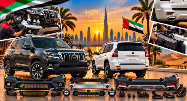 Toyota Land Cruiser Prado rear bumper for vehicle repair and replacement