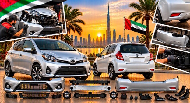 Toyota Yaris (Vitz) rear bumper for vehicle repair and replacement