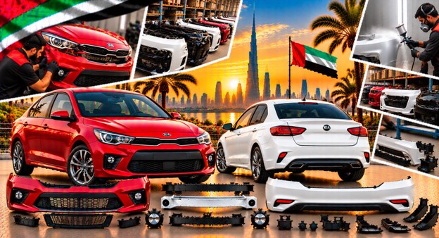 Kia Rio replacement bumper assembly for compatible models