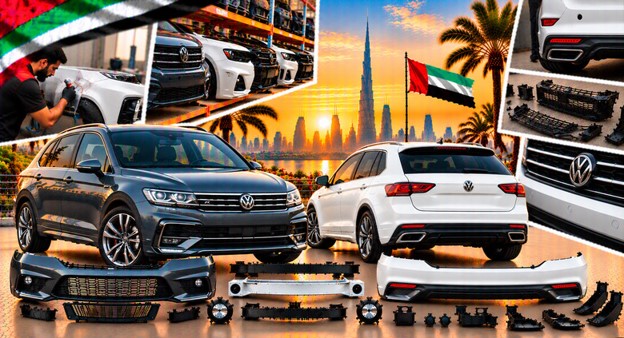 Volkswagen Tiguan rear bumper for vehicle repair and replacement