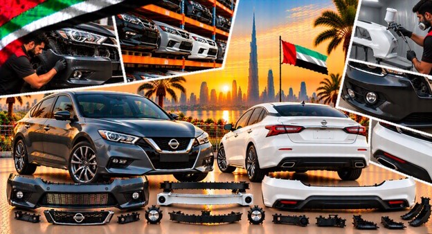 Nissan Maxima rear bumper for vehicle repair and replacement