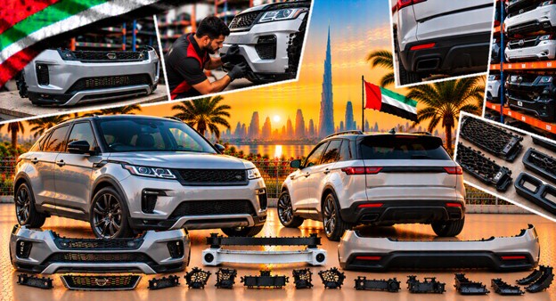 Replacement front bumper for Range Rover Evoque in the UAE