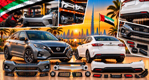 Nissan Sentra rear bumper for vehicle repair and replacement
