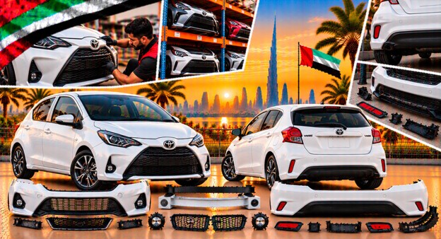 Toyota Yaris (Vitz) replacement bumper assembly for compatible models