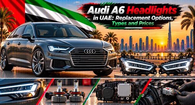 Audi A6 headlights for replacement in the UAE