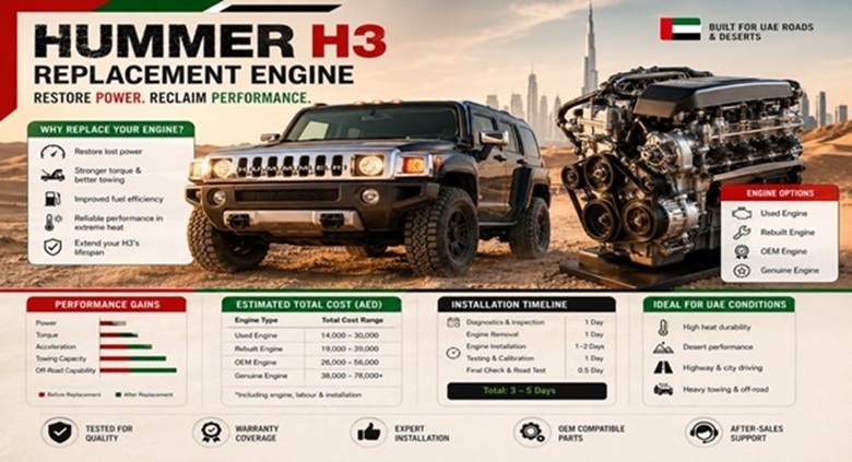 Replacement Hummer H3 Engines