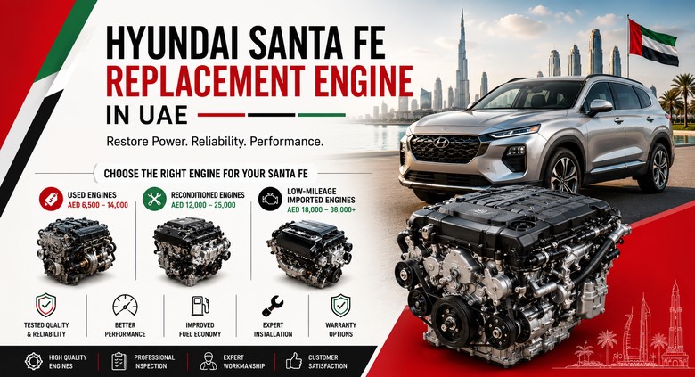 Replacement Hyundai Santa Fe Engines