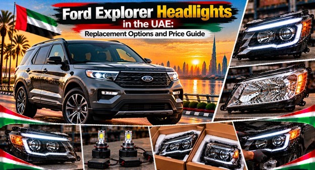 Ford Explorer headlights for replacement in the UAE