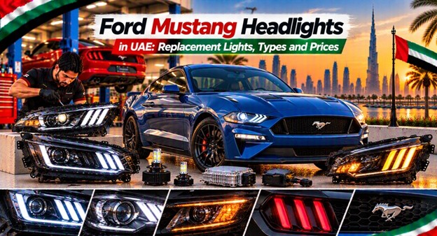 Ford Mustang headlights for replacement in the UAE