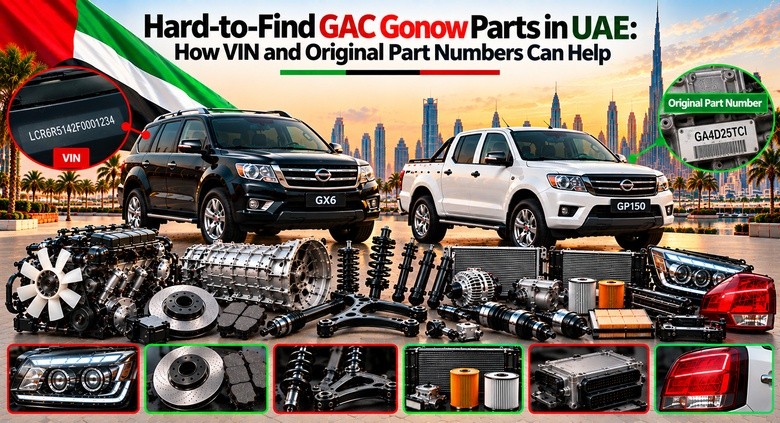 GAC Gonow Spare Parts in UAE