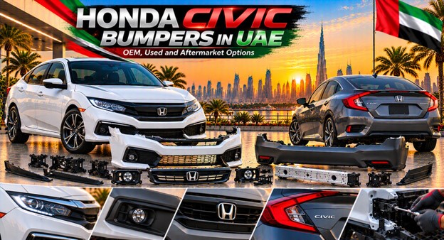 Honda Civic bumpers available in the UAE for replacement
