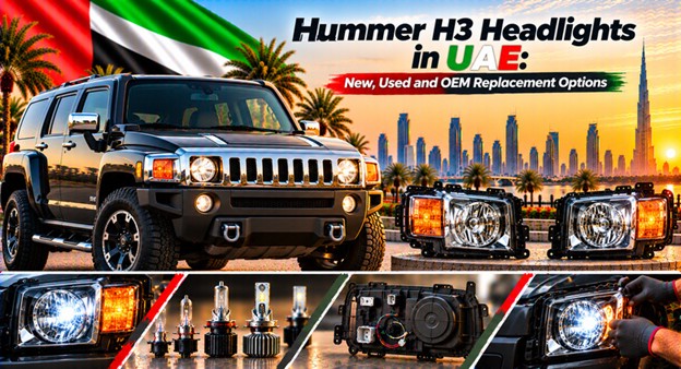 Hummer H3 headlights for replacement in the UAE
