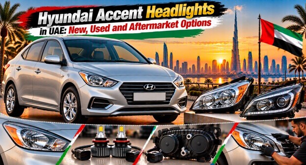 Hyundai Accent headlights for replacement in the UAE