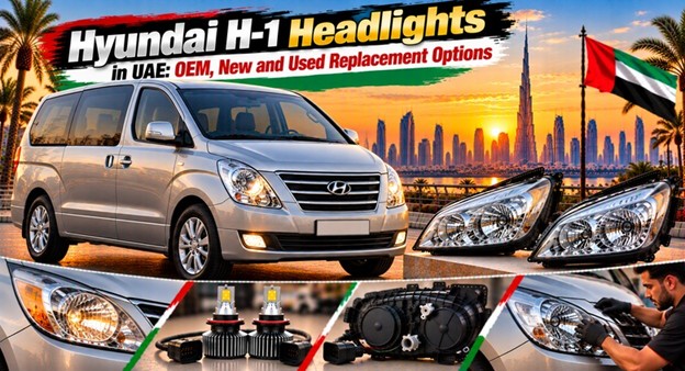 Hyundai H-1 headlights for replacement in the UAE