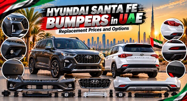 Hyundai Santa Fe bumpers available in the UAE for replacement