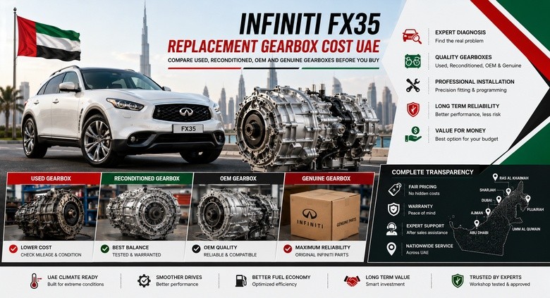 Replacement Infiniti FX35 Gearboxes