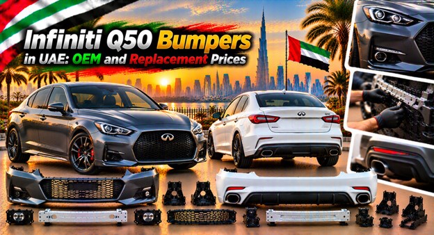 Infiniti Q50 bumpers available in the UAE for replacement
