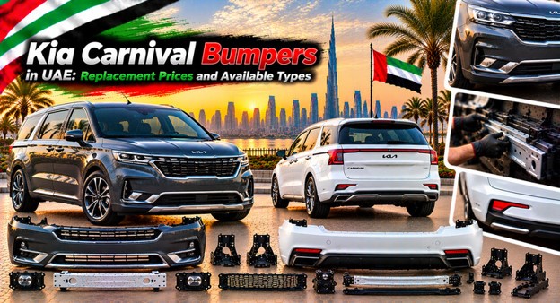Kia Carnival bumpers available in the UAE for replacement