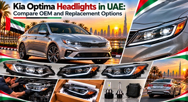 Kia Optima headlights for replacement in the UAE