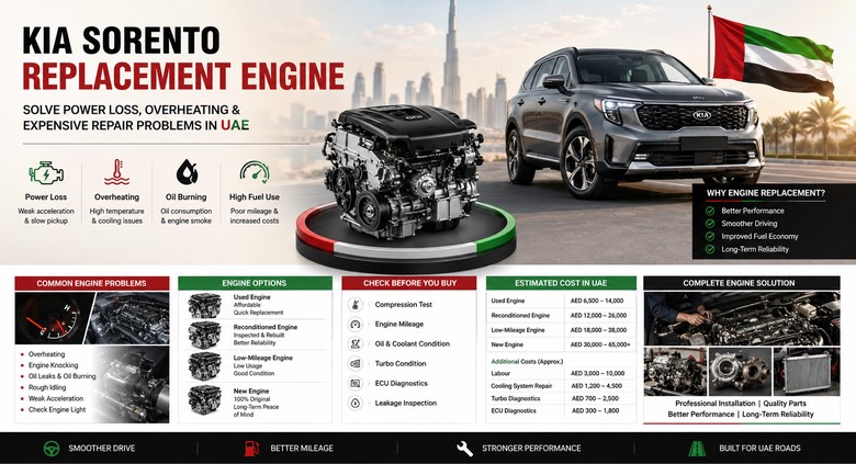 Replacement Kia Sorento Engines