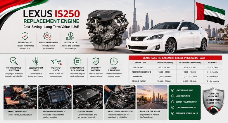 Replacement Lexus IS250 Engines