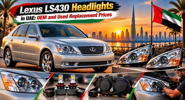 Lexus LS430 headlights for replacement in the UAE