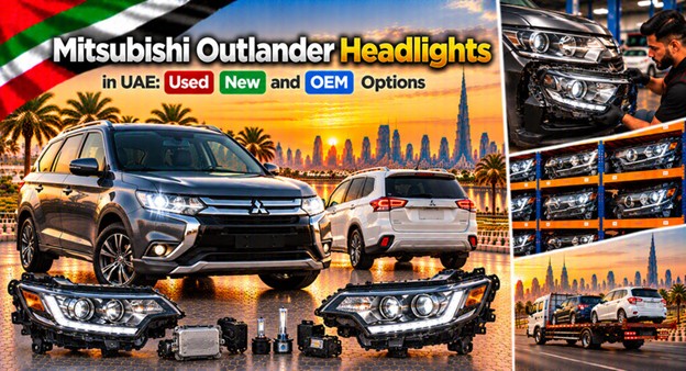 Mitsubishi Outlander headlights for replacement in the UAE