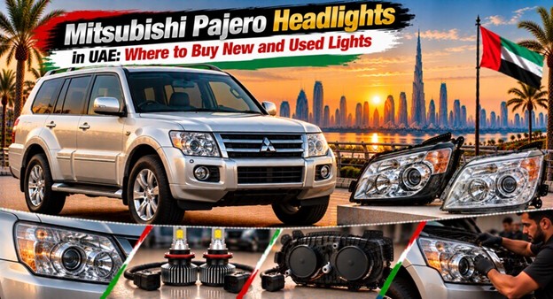 Mitsubishi Pajero headlights for replacement in the UAE