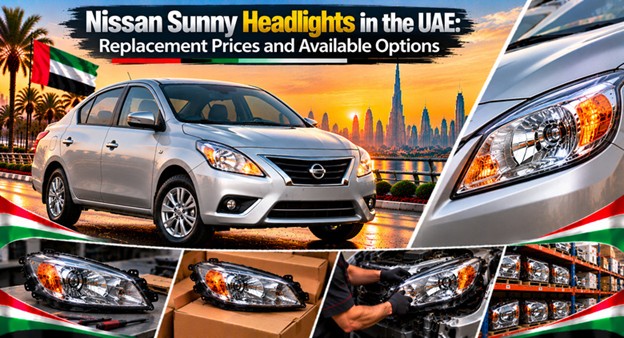 Nissan Sunny headlights for replacement in the UAE