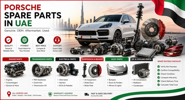 Porsche Spare Parts in UAE